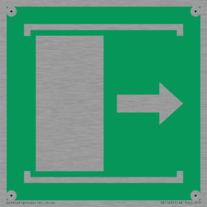 E033 safe condition door slides right to open